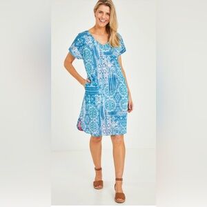 Orientique Naturally Australia | Kotor Cotton Reversible Shift Dress